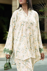 UAE-Ripple Crinkle Printed Co-Ord Set IUSTTS-856