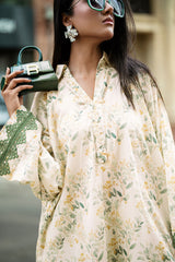UAE-Ripple Crinkle Printed Co-Ord Set IUSTTS-856