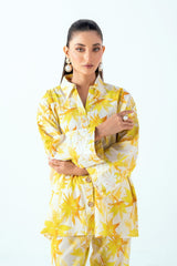 UAE-Ripple Crinkle Printed Co-Ord Set IUSTTS-858