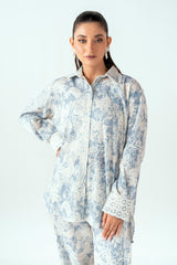 UAE-Ripple Crinkle Printed Co-Ord Set IUSTTS-864