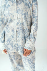 UAE-Ripple Crinkle Printed Co-Ord Set IUSTTS-864