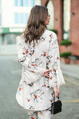 UAE-Ripple Crinkle Printed Co-Ord Set IUSTTS-879