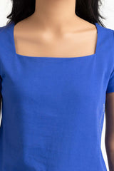 UAE -Royal Blue Knit T-Shirt 231-213-006 A
