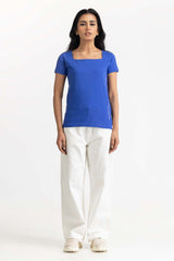 UAE -Royal Blue Knit T-Shirt 231-213-006 A
