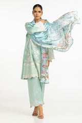 UAE-Satin Crinkle Printed Dupatta IPD-44701