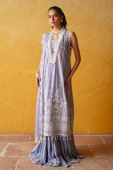 UAE -3 Piece Unstitched Embroidered Lawn Suit with Embroidered Chiffon Dupatta PM-52024