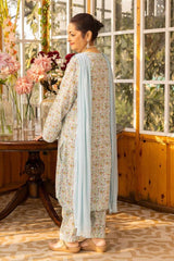 UAE -Printed Lawn Unstitched Shirt SL-42001