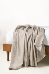 UAE-Tan Jacquard Throw