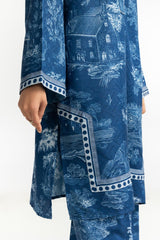 UAE-Textured Dobby Printed Co-Ord Set IPST-44526