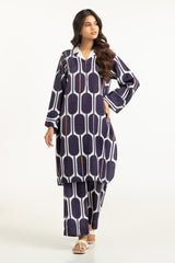 UAE-Textured Dobby Printed Co-Ord Set IPST-44686