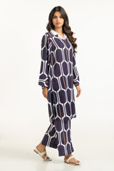 UAE-Textured Dobby Printed Co-Ord Set IPST-44686