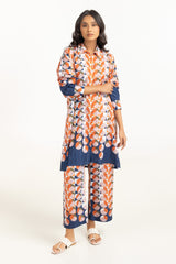 UAE-Textured Dobby Printed Co-Ord Set IPST-44687