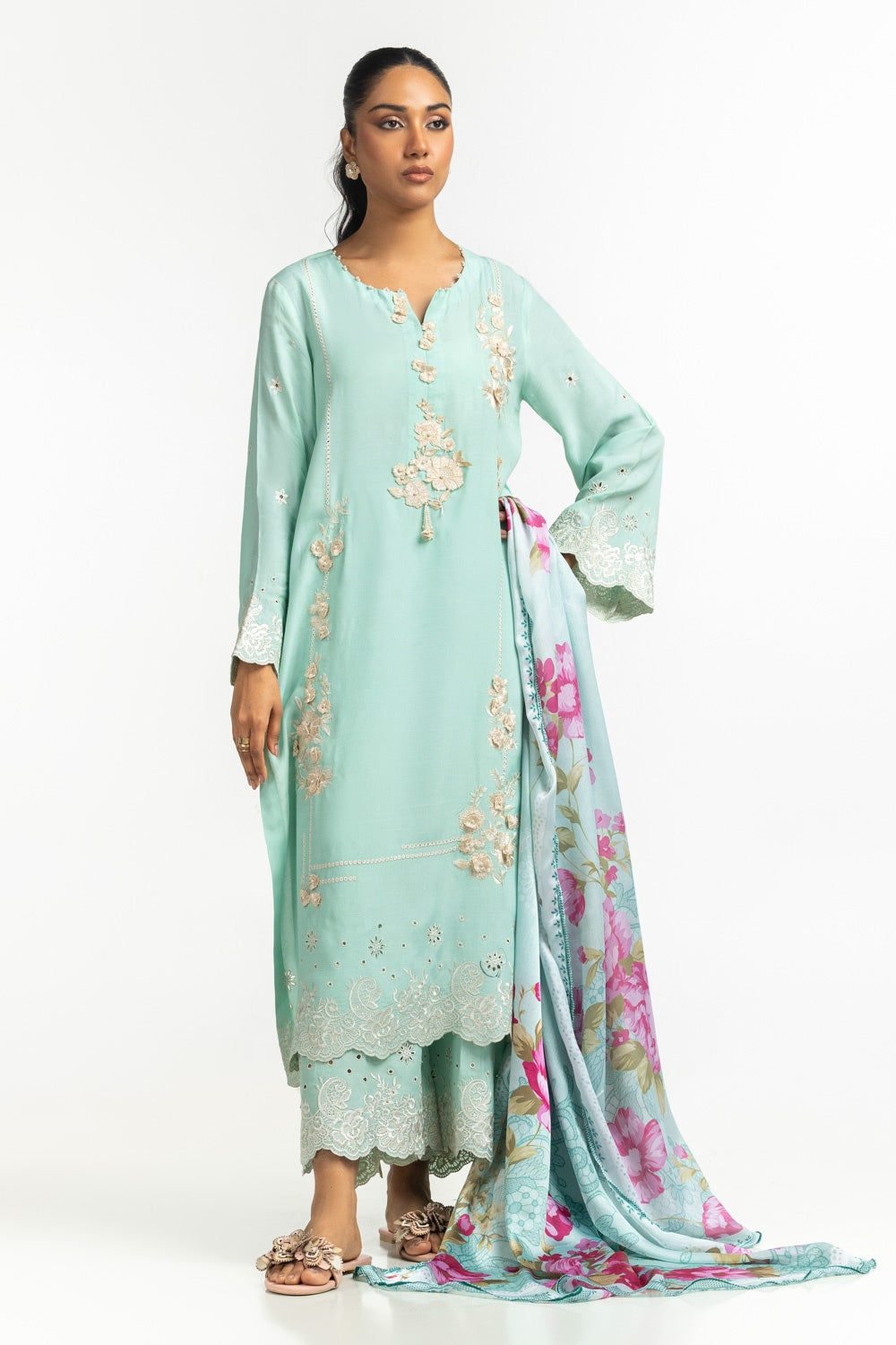 UAE-Tissue Silk Printed Dupatta IPD-44642