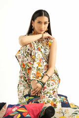 UAE -2PC Printed Unstitched Lawn Suit TL-42005