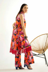 UAE -2PC Printed Unstitched Lawn Suit TL-42016