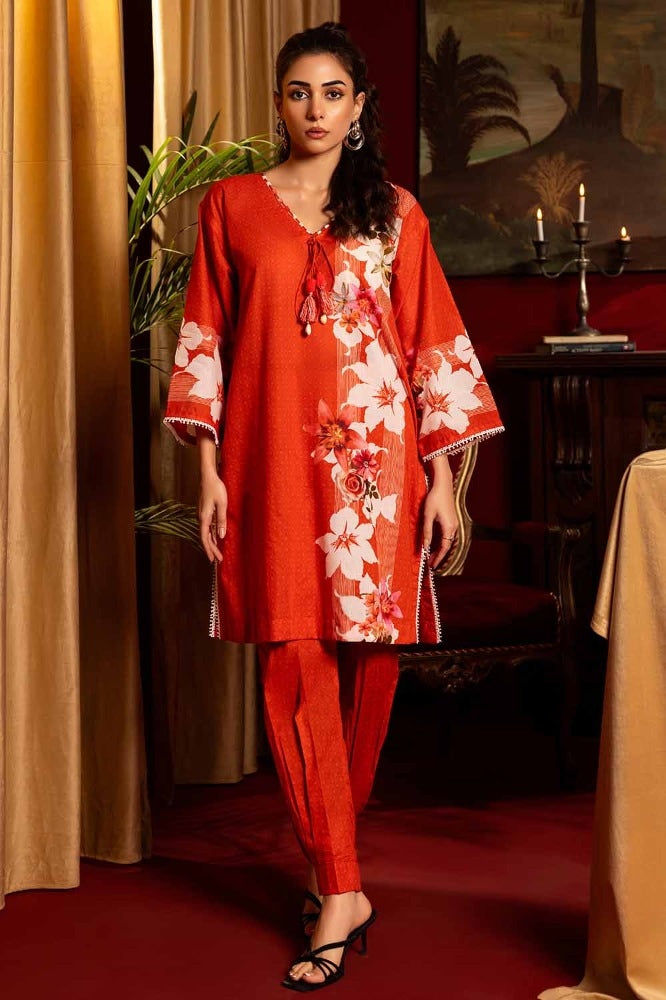 UAE -2 Piece Printed Lawn Unstitched Suit TL-42021