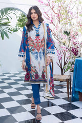 UAE -2PC Printed Unstitched Lawn Suit TL-42033