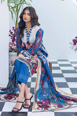 UAE -2PC Printed Unstitched Lawn Suit TL-42033