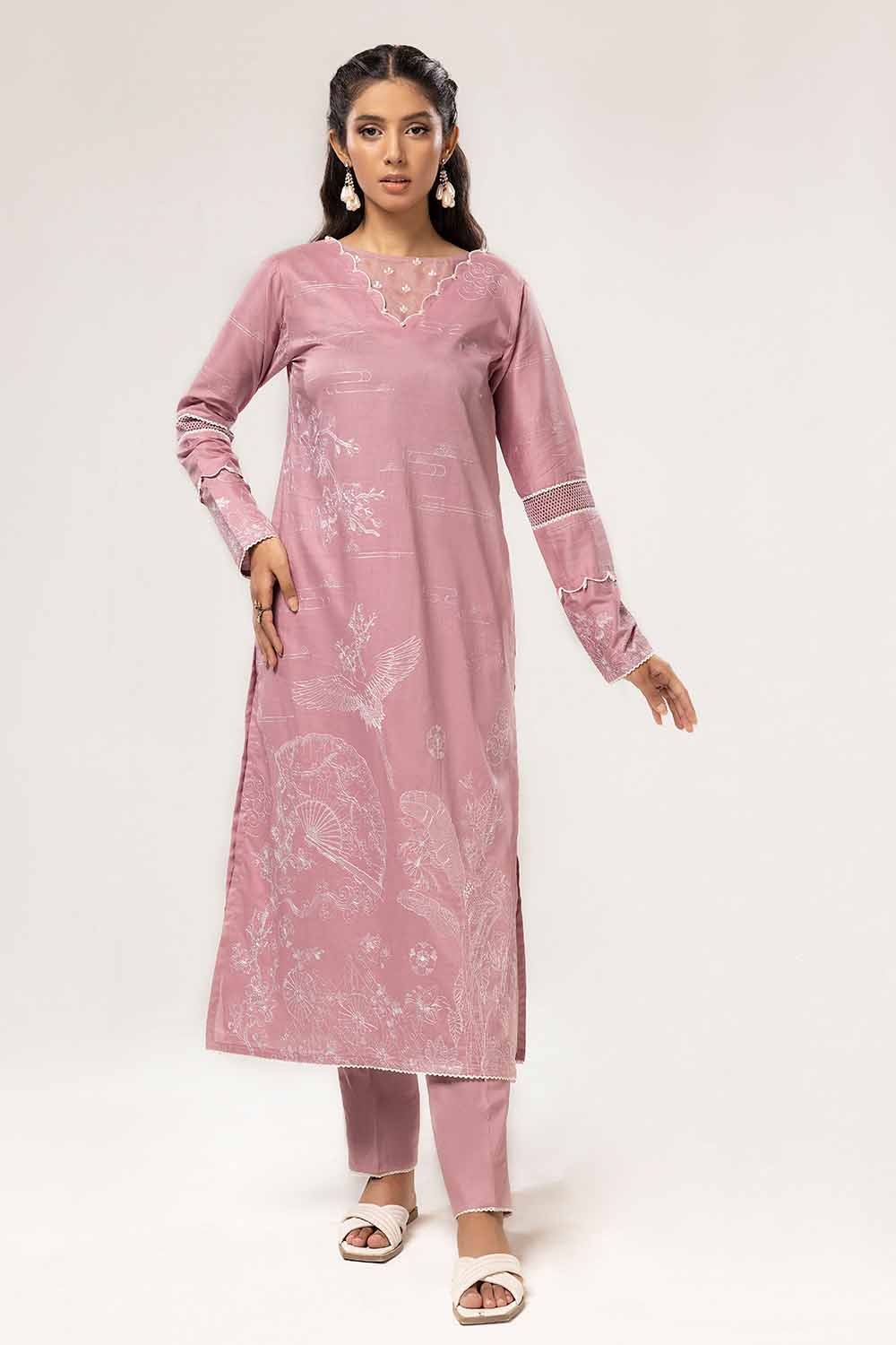 UAE -2 Piece Unstitched Embroidered Lawn Suit TL-42089