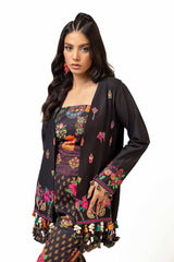 UAE -2 Piece Unstitched Embroidered Lawn Suit with Printed Lawn Trouser TL-42112