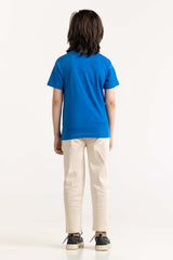 UAE -Toddler Boys Blue T-Shirt 231-513-001 G