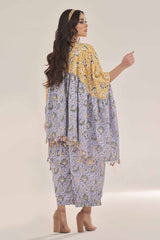 UAE -Unstitched Gold Printed Lawn Shirt SL-42035 A