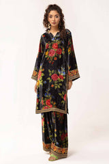 UAE -2 Piece Unstitched Embroidered Velvet Suit VLT-42002