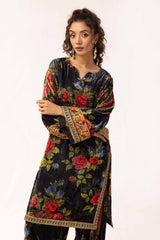 UAE -2 Piece Unstitched Embroidered Velvet Suit VLT-42002