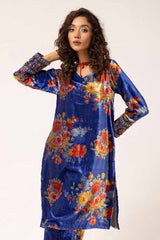 UAE -2 Piece Unstitched Hand Embroidered Velvet Suit VLT-42004