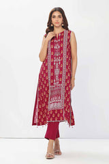 UAE -1 Piece Unstitched Printed Linen Shirt VS-42001