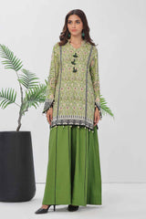 UAE -1 Piece Unstitched Printed Linen Shirt VS-42003