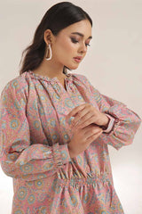 UAE -Unstitched Gold Printed Lawn Shirt SL-42034 A