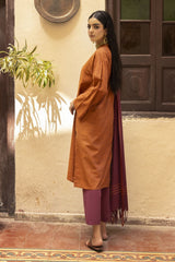 UAE -Yarn Dyed Shirt And Trouser With Dupatta WGK-YDS-DE-2558