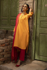 UAE -Yarn Dyed Shirt And Trouser With Dupatta WGK-YDS-DY-2560