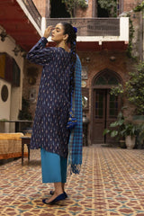 UAE -Jacquard Shirt And Dyed Trouser With Jacquard Dupatta WGK-YDS-DY-2567