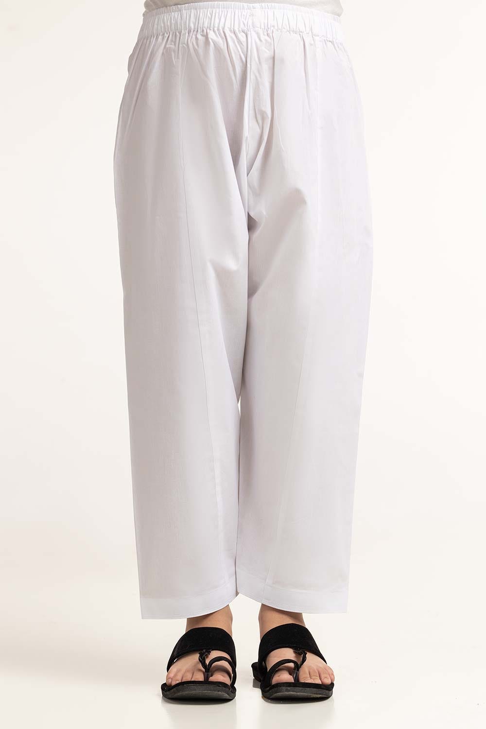 UAE-White Basic Shalwar KSH-CTN24-001