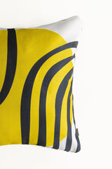 UAE-Yellow Oval Digital Printed Cushion Cover