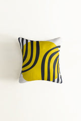 UAE-Yellow Oval Digital Printed Cushion Cover