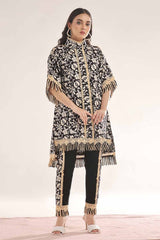 UAE -Unstitched Gold Printed Lawn Shirt SL-42036 A