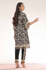 UAE -Unstitched Gold Printed Lawn Shirt SL-42036 A