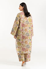 UAE- Zari Stripe Printed Co-Ord Set IUSTTS-1108