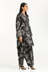 UAE-Zari Stripe Printed Co-Ord Set IUSTTS-1120
