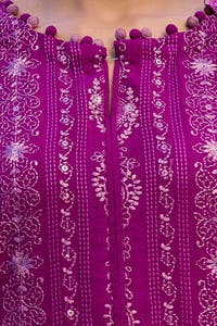 UAE -3 Piece Unstitched Embroidered Karandi Suit with Embroidered Karandi Dupatta AY-42009