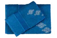 UAE -Navy Blue 3PC Embroidered Towel Set