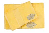 UAE -Yellow 3PC Embroidered Towel Set