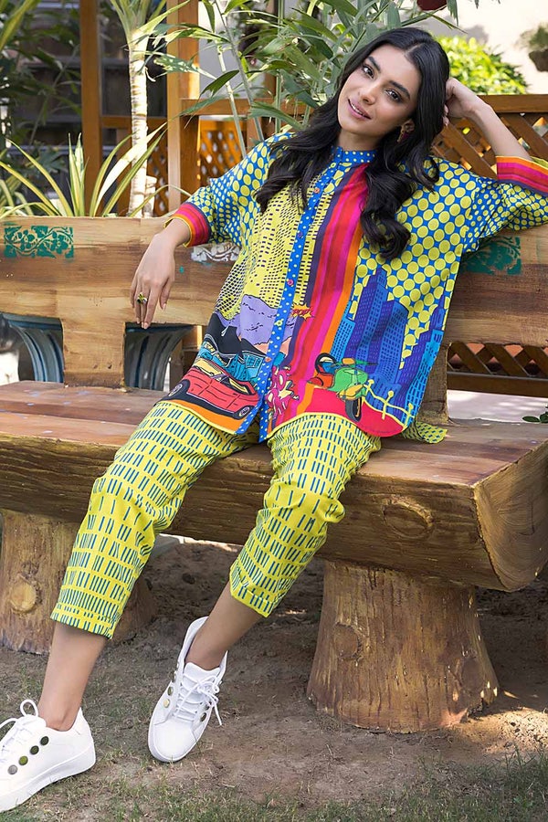 UAE -2PC Printed Lawn Unstitched Suit TL-32068