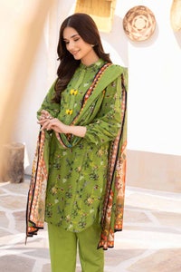 UAE -3PC Lawn Printed Unstitched Suit CL-32494