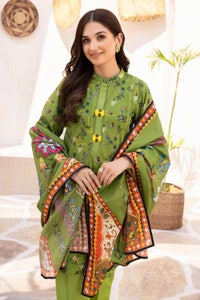 UAE -3PC Lawn Printed Unstitched Suit CL-32494