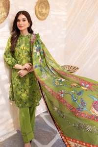 UAE -3PC Lawn Printed Unstitched Suit CL-32494