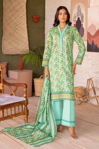 UAE -3PC Lawn Printed Unstitched Suit CL-32397 B